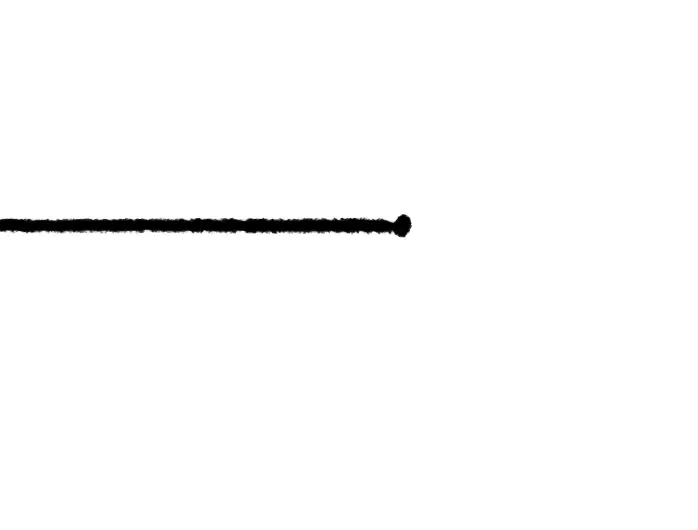 A long hand-painted line