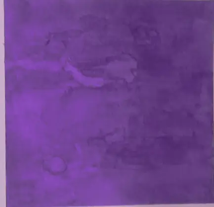 A purple watercolor square